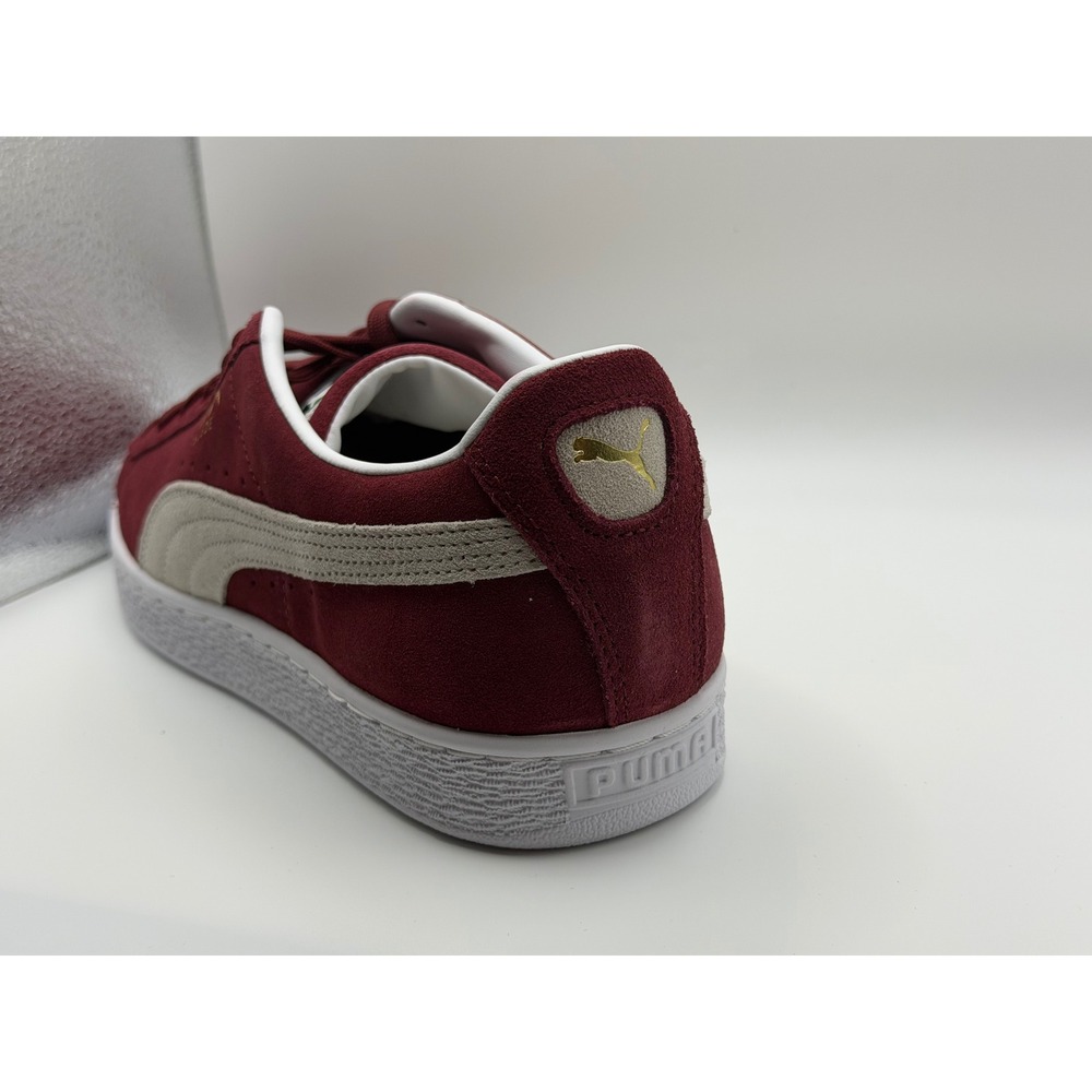 PUMA Suede Classic XXI Mens 11.5 Cabernet Red White Lace Up Sneakers NWOB - Picture 7 of 7